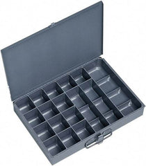 Durham - 13-3/8 Inches Wide x 2 Inches High x 9-1/4 Inches Deep Compartment Box - Steel , 17 Compartments - Americas Industrial Supply
