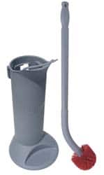 Unger - 27-1/2" OAL Toilet Bowl Brush - Nylon Bristles, 1" Bristle Length, 26" Straight Plastic Handle, Red - Americas Industrial Supply