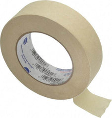 Intertape - 1-1/2" Wide x 60 Yd Long Tan Paper Masking Tape - Series PG505, 5.8 mil Thick, 20 In/Lb Tensile Strength - Americas Industrial Supply