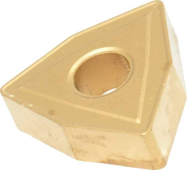 Kennametal - WNMG432 Grade KC850 Carbide Turning Insert - TiC/TiCN/TiN Finish, 80° Trigon, 1/2" Inscr Circle, 3/16" Thick, 1/32" Corner Radius - Americas Industrial Supply