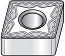 Kennametal - CNMG432 MG Grade KC7310 Carbide Turning Insert - TiAlN Finish, 80° Diamond, 1/2" Inscr Circle, 3/16" Thick, 1/32" Corner Radius - Americas Industrial Supply