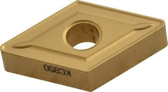 Kennametal - DNMG543 Grade KC850 Carbide Turning Insert - TiC/TiCN/TiN Finish, 55° Diamond, 5/8" Inscr Circle, 1/4" Thick, 3/64" Corner Radius - Americas Industrial Supply