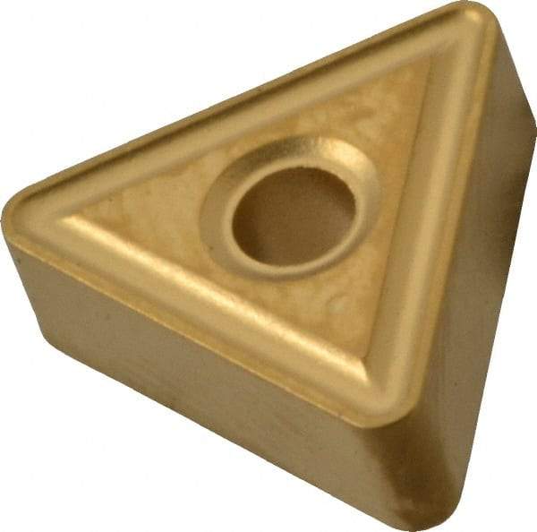 Kennametal - TNMG222 Grade KC850 Carbide Turning Insert - TiC/TiCN/TiN Finish, 60° Triangle, 1/4" Inscr Circle, 1/8" Thick, 1/32" Corner Radius - Americas Industrial Supply