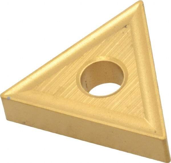 Kennametal - TNMG431 Grade KC850 Carbide Turning Insert - TiC/TiCN/TiN Finish, 60° Triangle, 1/2" Inscr Circle, 3/16" Thick, 1/64" Corner Radius - Americas Industrial Supply