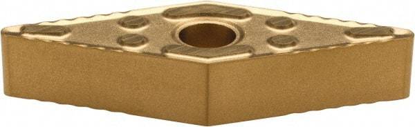 Kennametal - VNMG332 P Grade KC850 Carbide Turning Insert - TiC/TiCN/TiN Finish, 35° Diamond, 3/8" Inscr Circle, 3/16" Thick, 1/32" Corner Radius - Americas Industrial Supply