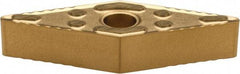 Kennametal - VNMG332 P Grade KC850 Carbide Turning Insert - TiC/TiCN/TiN Finish, 35° Diamond, 3/8" Inscr Circle, 3/16" Thick, 1/32" Corner Radius - Americas Industrial Supply