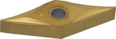 Kennametal - VNGP330.5 Grade KC730 Carbide Turning Insert - TiN Finish, 35° Diamond, 3/8" Inscr Circle, 3/16" Thick, 0.0079" Corner Radius - Americas Industrial Supply
