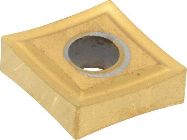 Kennametal - CNGP431 Grade KC730 Carbide Turning Insert - TiN Finish, 80° Diamond, 1/2" Inscr Circle, 3/16" Thick, 1/64" Corner Radius - Americas Industrial Supply