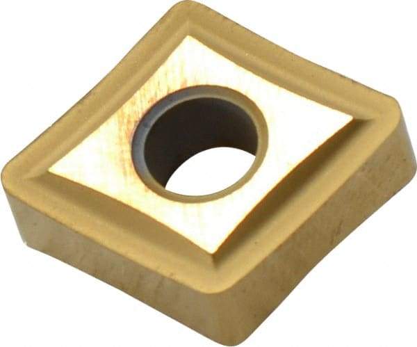 Kennametal - CNGP433 Grade KC730 Carbide Turning Insert - TiN Finish, 80° Diamond, 1/2" Inscr Circle, 3/16" Thick, 3/64" Corner Radius - Americas Industrial Supply