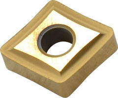 Kennametal - CNGP433 Grade KC730 Carbide Turning Insert - TiN Finish, 80° Diamond, 1/2" Inscr Circle, 3/16" Thick, 3/64" Corner Radius - Americas Industrial Supply