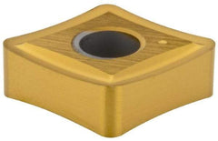 Kennametal - CNGP434 Grade KC730 Carbide Turning Insert - TiN Finish, 80° Diamond, 1/2" Inscr Circle, 3/16" Thick, 1/16" Corner Radius - Americas Industrial Supply