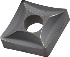 Kennametal - CNMS432 Grade K68 Carbide Turning Insert - Uncoated, 80° Diamond, 1/2" Inscr Circle, 3/16" Thick, 1/32" Corner Radius - Americas Industrial Supply