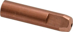 Bernard - MIG Q Gun Contact Tip Welder Nozzle/Tip/Insulator - 1/16" Wire Outside Diam - Exact Industrial Supply