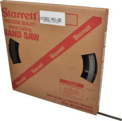 Starrett - 1/2" x 100' x 0.025" Bi-Metal Band Saw Blade Coil Stock - 18 TPI, Toothed Edge, Straight Form, Wavy Set, No Rake Angle, Constant Pitch, Contour Cutting - Americas Industrial Supply