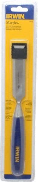 Irwin - 10-3/4" OAL x 1" Blade Width Wood Chisel - Polypropylene Handle - Americas Industrial Supply