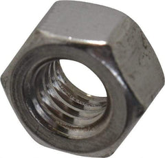 Value Collection - M6x1.00 Metric Coarse Stainless Steel Right Hand Heavy Hex Nut - 10mm Across Flats, 6mm High, Uncoated - Americas Industrial Supply