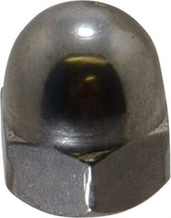 Value Collection - M8x1.25 Metric Coarse, 13mm Width Across Flats, Uncoated, Stainless Steel Acorn Nut - 15mm Overall Height, Austenitic A2, DIN 1587 - Americas Industrial Supply