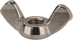 Value Collection - M5x0.80 Metric Coarse, Stainless Steel Standard Wing Nut - Grade 18-8, Austenitic Grade A2, 24mm Wing Span, 11mm Wing Span - Americas Industrial Supply