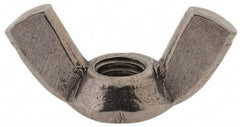 Value Collection - M6x1.00 Metric Coarse, Stainless Steel Standard Wing Nut - Grade 18-8, Austenitic Grade A2, 33mm Wing Span, 17mm Wing Span - Americas Industrial Supply