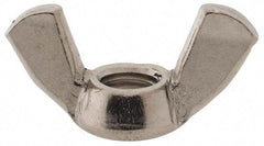 Value Collection - M8x1.25 Metric Coarse, Stainless Steel Standard Wing Nut - Grade 18-8, Austenitic Grade A2, 39mm Wing Span, 20mm Wing Span - Americas Industrial Supply