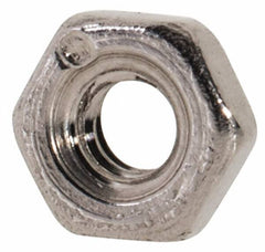 Value Collection - M2x0.40 Metric Coarse Stainless Steel Right Hand Hex Nut - 4mm Across Flats, 1.6mm High, Uncoated - Americas Industrial Supply