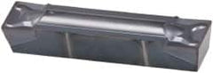 Kennametal - 250I06G GMN Grade KC5010, 6.35mm Cutting Width Carbide Grooving Insert - 4.7mm Max Depth of Cut, Neutral, 0.4mm Corner Radius, TiAlN Finish - Americas Industrial Supply