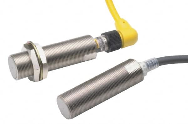 Omron - NC, NC, 2mm Detection, Cylinder Shielded, Inductive Proximity Sensor - 2 Wires, IP67, 12 to 24 VDC, M12x1 Thread, 69mm Long x 21mm Wide - Americas Industrial Supply