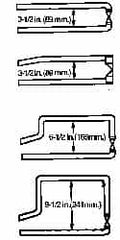 Miller Electric - 12 Inch Tong Length, MO Offset Spot Welder Tong - Key Reference B - Exact Industrial Supply