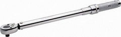 Paramount - 1/2" Drive Micrometer Type Ratchet Head Torque Wrench - 47.4 N/m to 210 N/m Torque, 20" OAL, 1 Ft/Lb Graduation - Americas Industrial Supply