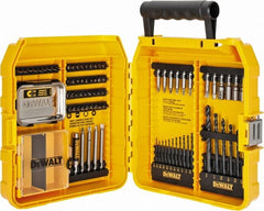 DeWALT - 1/16 to 3/8", 135° Point, Oxide Finish, High Speed Steel Jobber Length Drill Bit Set - Americas Industrial Supply