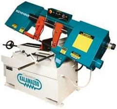 Clausing - 9 x 14-1/2" Max Capacity, Manual Variable Speed Pulley Horizontal Bandsaw - 50 to 295 SFPM Blade Speed, 230/460 Volts, 45°, 2 hp, 3 Phase - Americas Industrial Supply