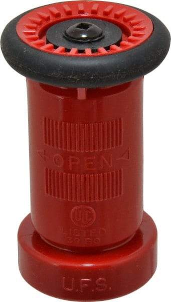 Made in USA - 1-1/2" Hose Diam NST Constant Flow Hose Nozzle - 75 Max GPM, Polyurethane, 100 psi - Americas Industrial Supply