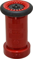 Made in USA - 1-1/2" Hose Diam NST Constant Flow Hose Nozzle - 75 Max GPM, Polyurethane, 100 psi - Americas Industrial Supply