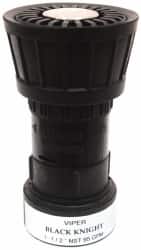 Value Collection - 1-1/2" Hose Diam NPSH Constant Flow Hose Nozzle - 95 Max GPM, Polyurethane, 100 psi - Americas Industrial Supply
