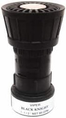 Value Collection - 1-1/2" Hose Diam NPSH Constant Flow Hose Nozzle - 95 Max GPM, Polyurethane, 100 psi - Americas Industrial Supply