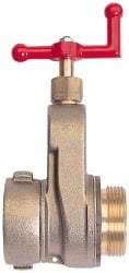 Made in USA - 2-1/2" Pipe, NST Brass Gate Valve - Union Bonnet - Americas Industrial Supply