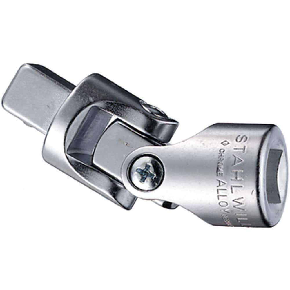 Socket Adapters & Universal Joints; Joint Type: Pin & Block; Male Size: 1/2; Female Size: 1/2; Maximum Operating Angle: 30  ™; Overall Length (Decimal Inch): 2.8000; Finish: Chrome-Plated