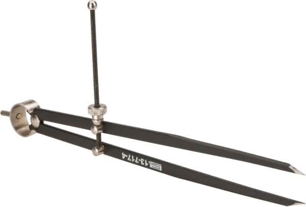 SPI - 12 Inch Leg, Spring Joint, Steel, Powder Coated, Divider - 12 Inch Max Measurement, with Quick Nut Adjustment - Americas Industrial Supply