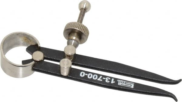 SPI - 3 Inch Leg, Spring Joint, Steel, Powder Coated, Inside Caliper - 3 Inch Max Measurement, with Quick Nut Adjustment - Americas Industrial Supply