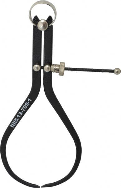 SPI - 8 Inch Leg, Spring Joint, Steel, Powder Coated, Outside Caliper - 8 Inch Max Measurement, with Quick Nut Adjustment - Americas Industrial Supply