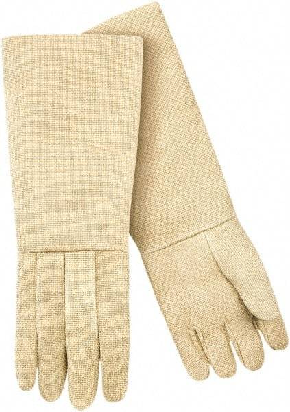 Steiner - Size Universal Wool Lined Fiberglass Heat Resistant Glove - 23" OAL, Slip-On Cuff - Americas Industrial Supply