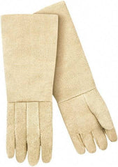 Steiner - Size Universal Wool Lined Fiberglass Heat Resistant Glove - 23" OAL, Slip-On Cuff - Americas Industrial Supply