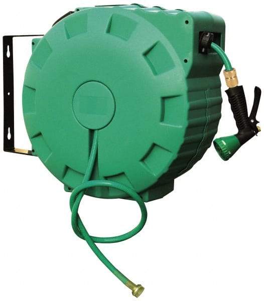 Value Collection - 80' Spring Retractable Hose Reel - 140 psi, Hose Included - Americas Industrial Supply