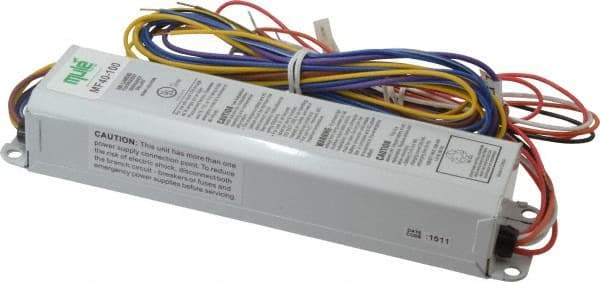 Mule - 2 Lamp, 120-277 Volt, T8, T10, T12 Fluorescent Emergency Ballast - 0 to 39 Watt, 350 to 450 Lumens, 90 min Run Time, 2 Inch Long x 9-16/41 Inch Wide x 1-1/2 Inch High - Americas Industrial Supply