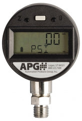 Made in USA - 2-1/2" Dial, 1/4 Thread, 0-1,000 Scale Range, Pressure Gauge - Americas Industrial Supply