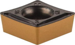 Iscar - CCMT3-2 SM Grade IC807 Carbide Turning Insert - TiAlN Finish, 80° Diamond, 3/8" Inscr Circle, 5/32" Thick, 1/32" Corner Radius - Americas Industrial Supply