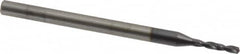 Guhring - 0.0591", 140° Point, Solid Carbide Micro Drill Bit - 9mm Flute Length, 3mm Shank Diam - Americas Industrial Supply