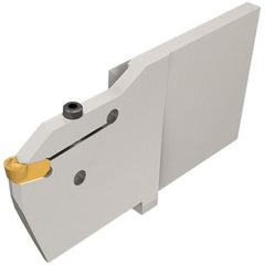 Iscar - 8" Groove Width, 80mm Max Depth of Cut, Left Hand Cut, CGFG Indexable Grooving Blade - GIMF, GIMM 8CC, GIMY, GIMY (Full Radius), GIMY-F Insert Style, Series Cut Grip - Americas Industrial Supply