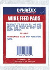 Dynaflux - Untreated Wire Feed Pads - For Use with All Size MIG Wire - Exact Industrial Supply