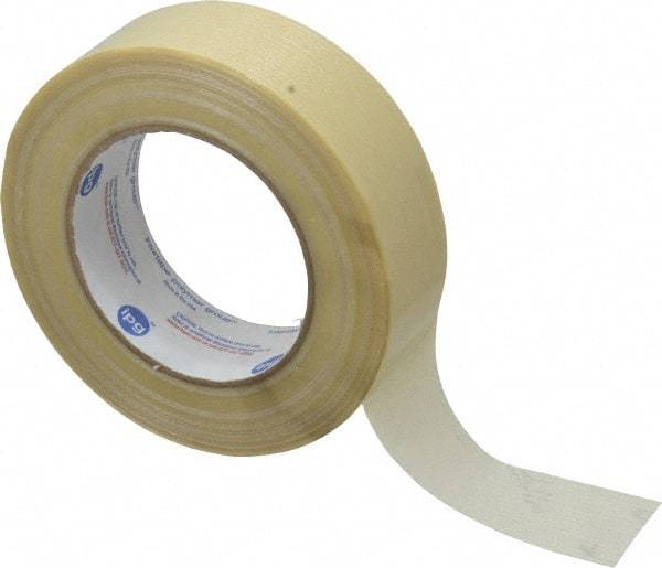 Intertape - 1-1/2" x 60 Yd Natural (Color) Rubber Adhesive Packaging Tape - Polyester Film Backing, 5.6 mil Thick, 175 Lb Tensile Strength, Series RG15 - Americas Industrial Supply